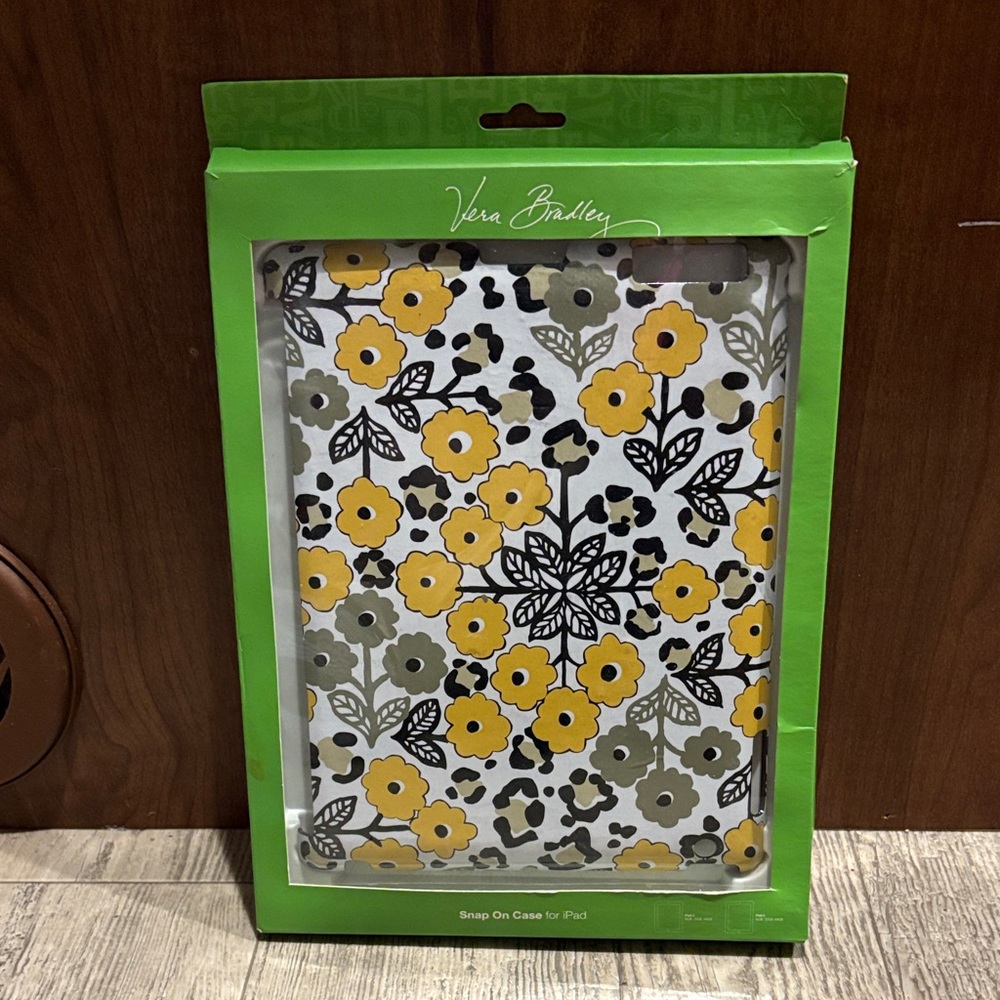 Vera Bradley Yellow and Black Floral iPad Cover